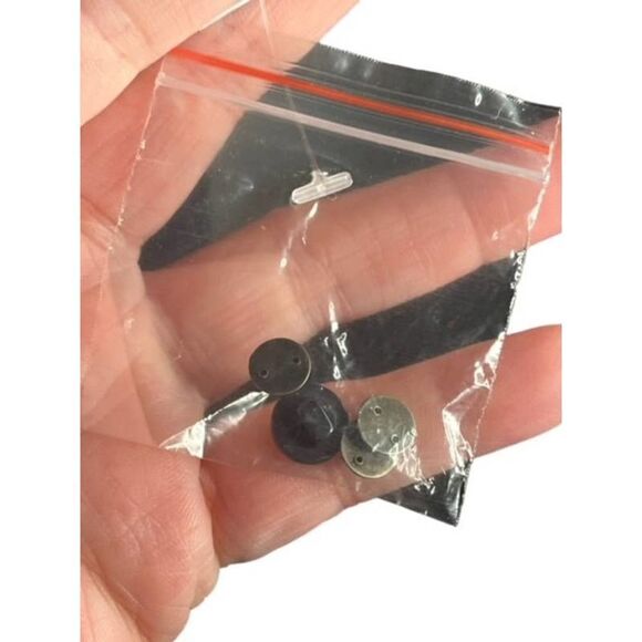 Woman Within Black Sheer 3/4 Sleeve Blouse Top Shirt Plus Size 5X 38/40 Sequins - Picture 8 of 9